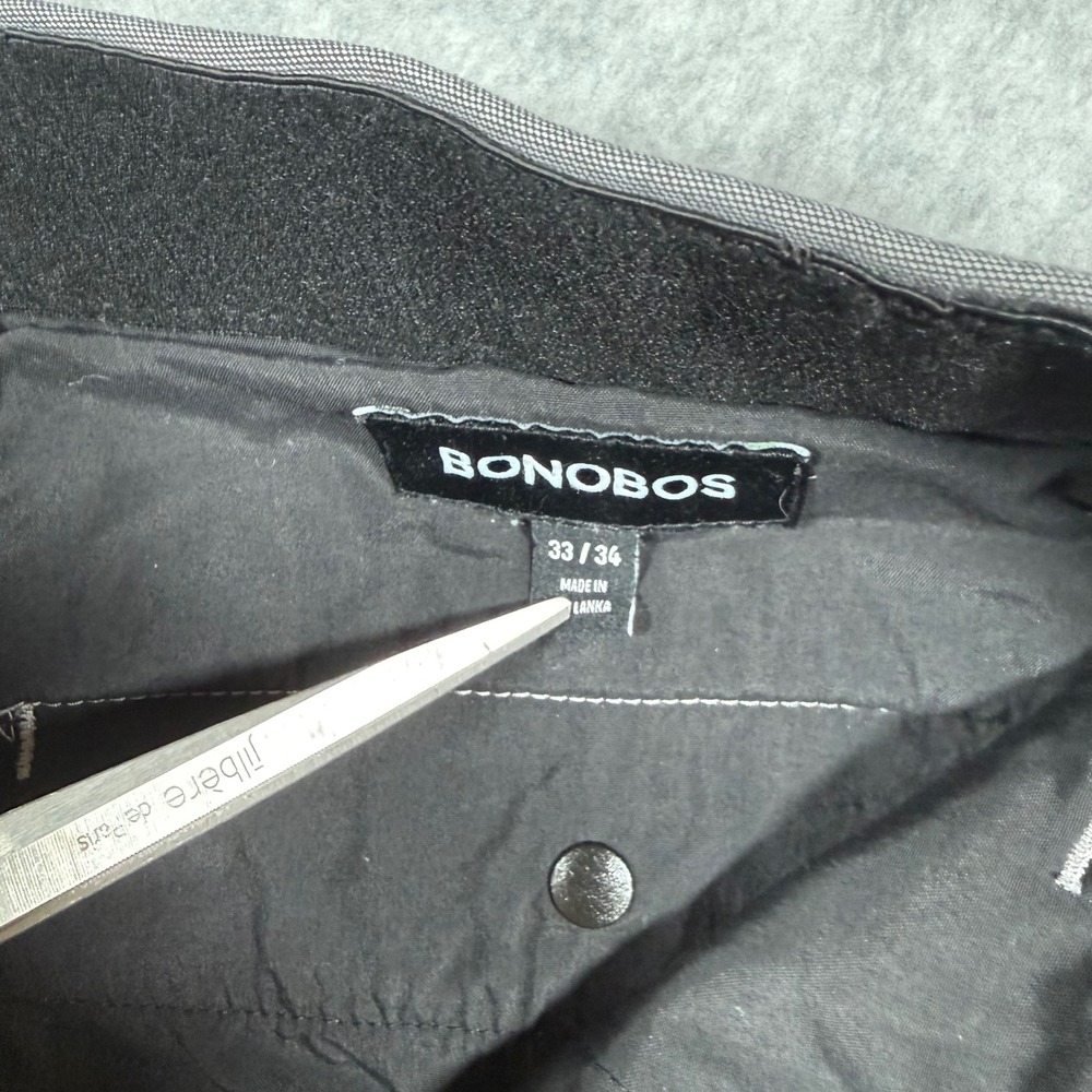 Bonobos Lightweight 5-Pocket Golf Pants Grey 33x34 (Fits 33x32) Tech Trousers - Picture 8 of 15